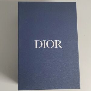 Blue empty Dior box